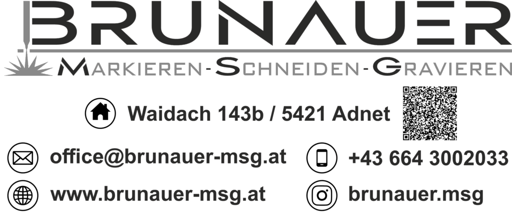 Logo und Kontaktinformationen der Firma Brunauer MSG aus Adnet