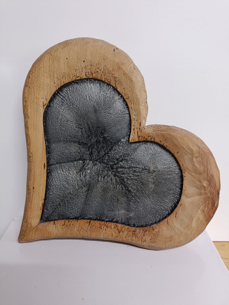 Herz Dekoration aus Holz